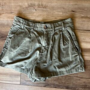 Free People Green Cargo Shorts Relaxed Fit